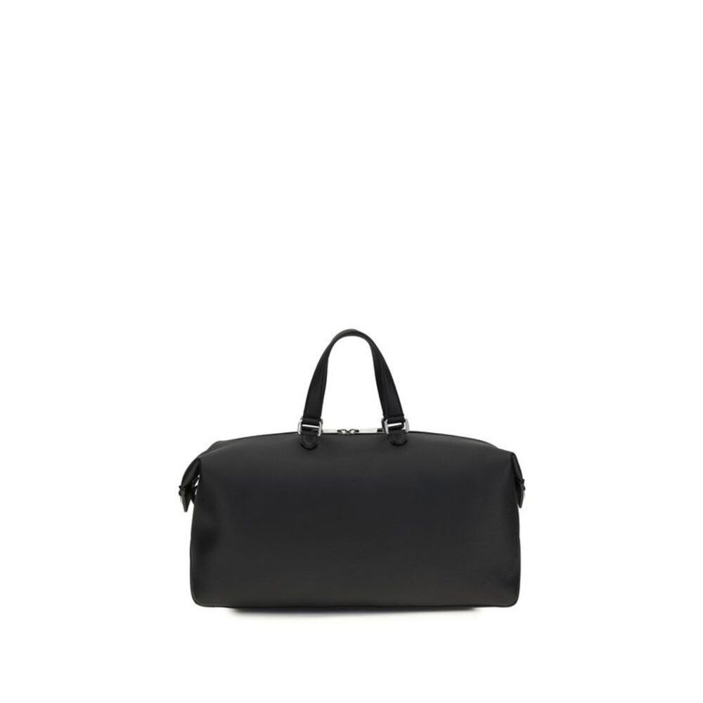 Fendi Black Calf Leather Bos Taurus Luggage And Men's Travel